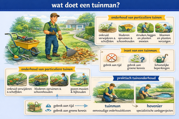 Alles over het beroep tuinman Wat doet een tuinman